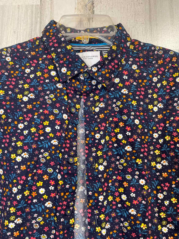 Size L Denim & Flower Shirt