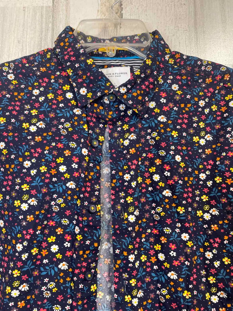 Size L Denim & Flower Shirt