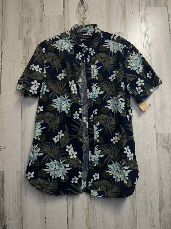 Size L Denim & Flower Shirt